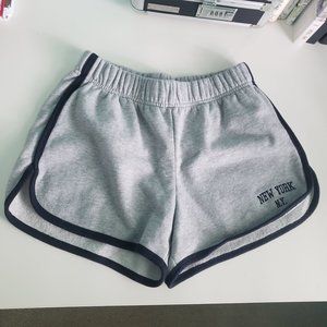 Brandy Melville Gray New York Dolphin Shorts